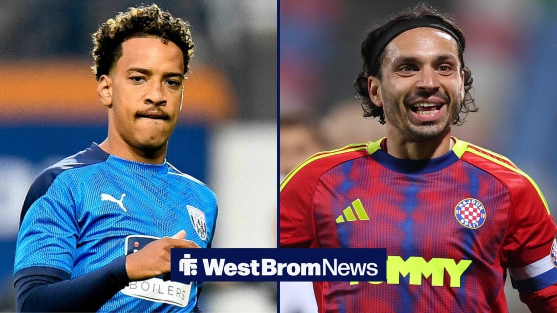 West Brom heroes Matheus Pereira and Filip Kronovic.