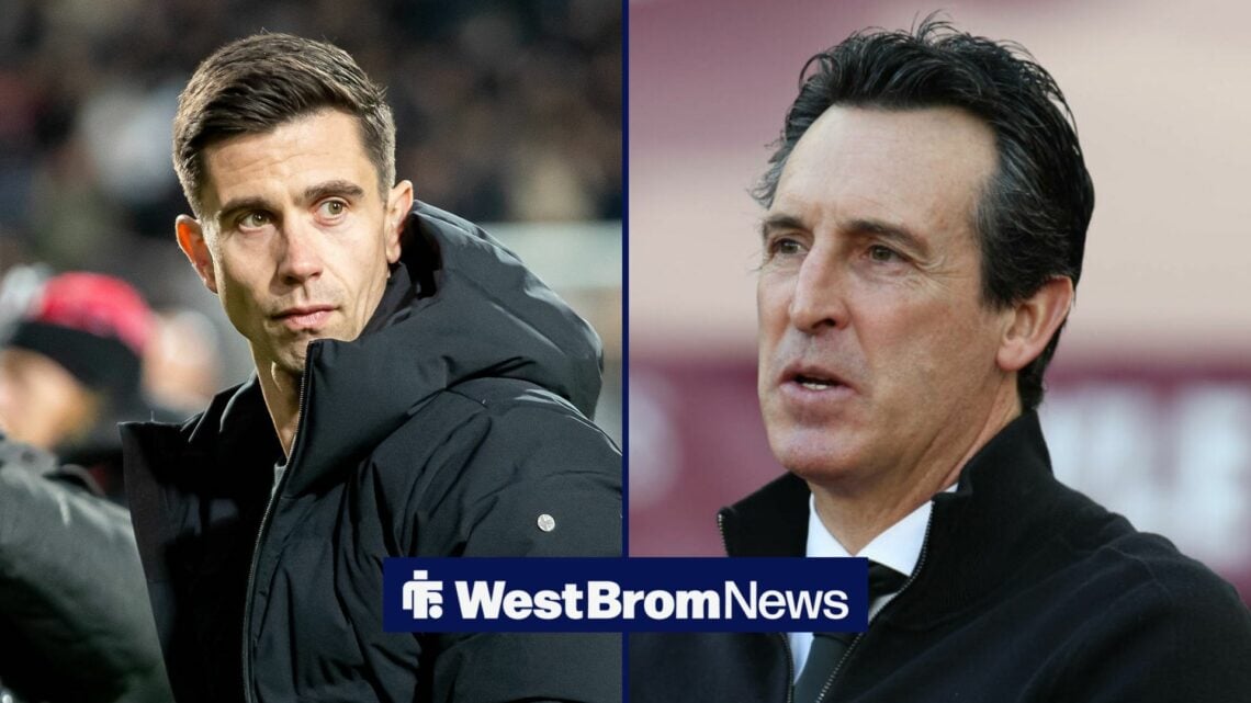 Eric Ramsay next to Unai Emery