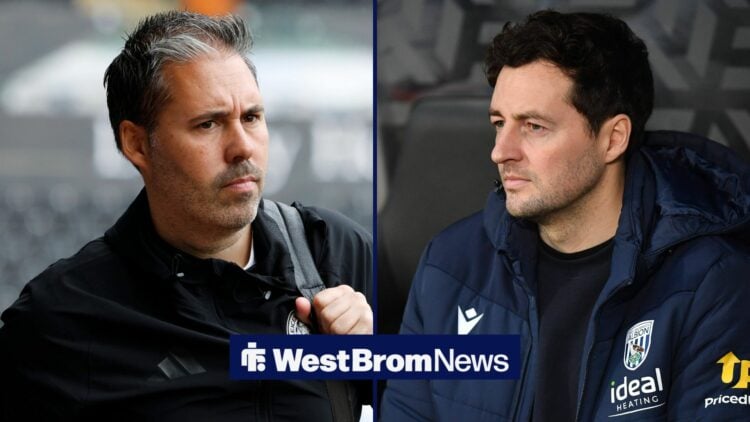 Leicester City boss Marti Cifuentes and West Brom manager Ryan Mason