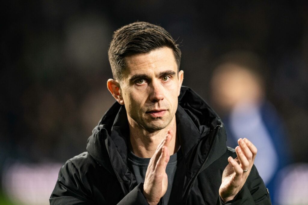 Eric Ramsay claps supporters