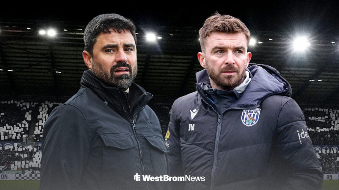 Vitor Matos and James Morrison stood alongside each other at the Swansea.com Stadium.