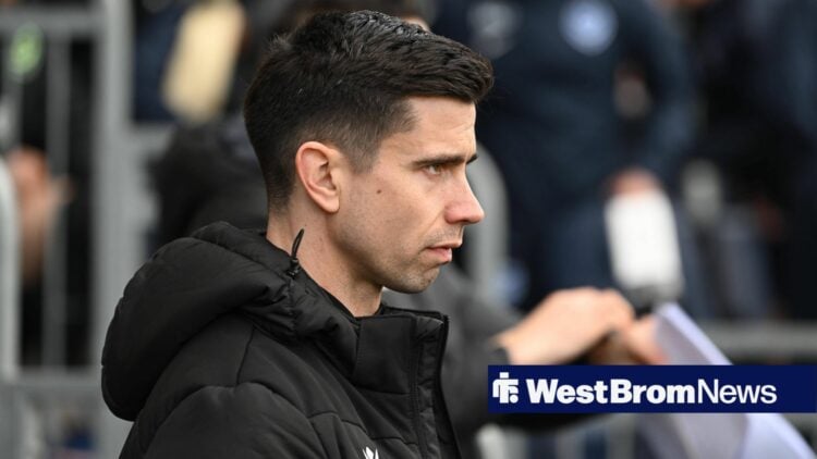 Eric Ramsay watching on as West Brom head coach