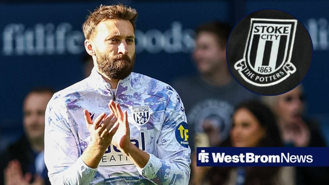 Nat Phillips with Stoke City badge