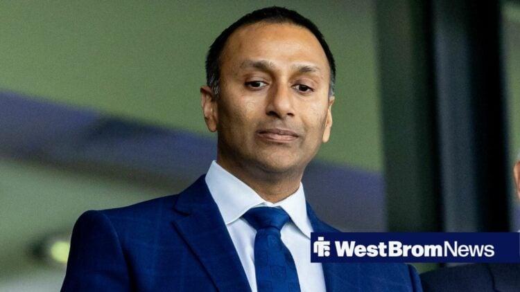 Shilen Patel watching West Brom in action