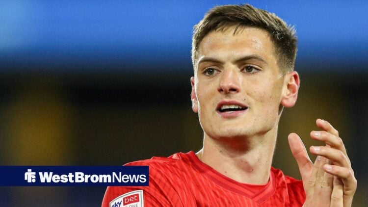 Caleb Taylor playing for Wycombe Wanderers on loan from West Brom