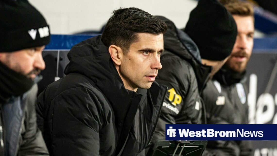 Eric Ramsay in the dugout at West Brom