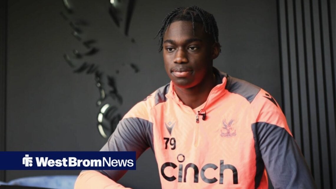 Hindolo Mustapha in a Crystal Palace tracksuit