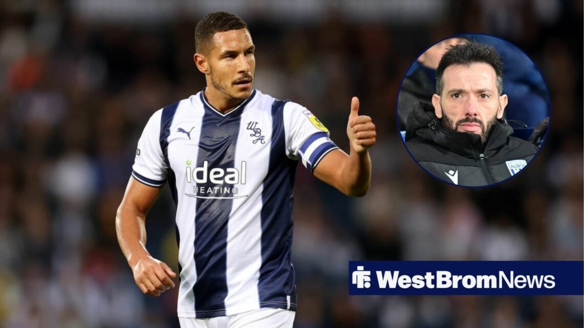 Jake Livermore gives thumbs up with circular inset of Carlos Corberan