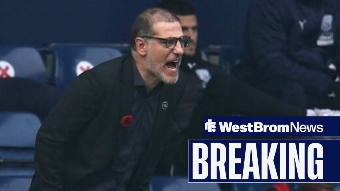 Slaven Bilic shouting at The Hawthorns for West Brom