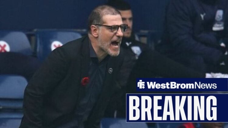 Slaven Bilic shouting at The Hawthorns for West Brom