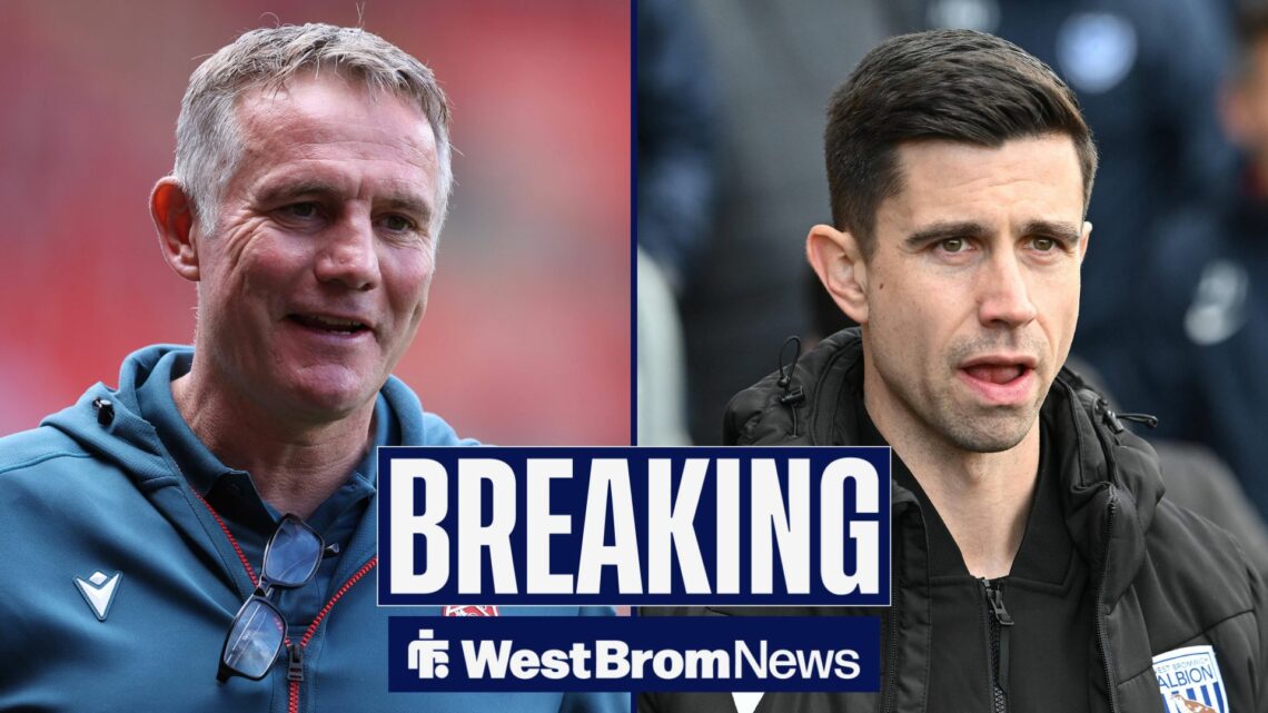 Phil Parkinson looking at Eric Ramsay.