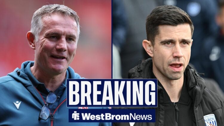 Phil Parkinson looking at Eric Ramsay.