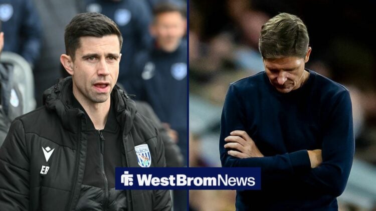Eric Ramsay and Oliver Glasner on the touchline