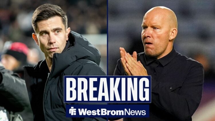 Eric Ramsay looking at Henrik Pedersen.