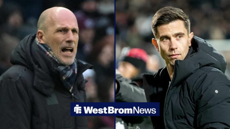 Philippe Clement and Eric Ramsay stood alongside each other.