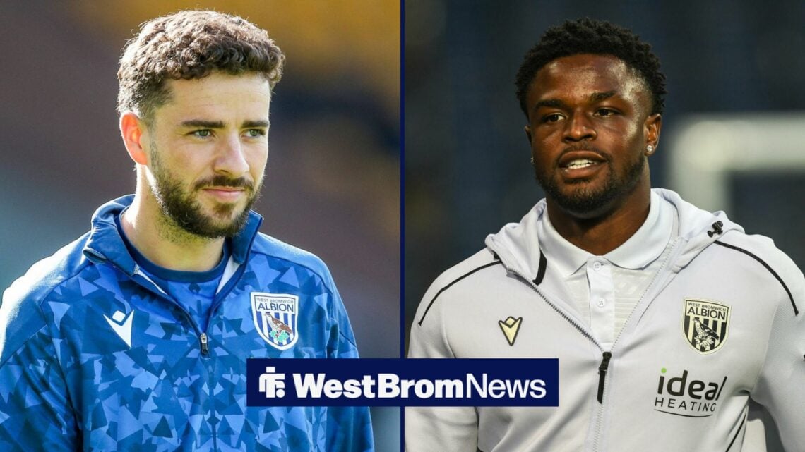 Mikey Johnston and Josh Maja in West Brom gear