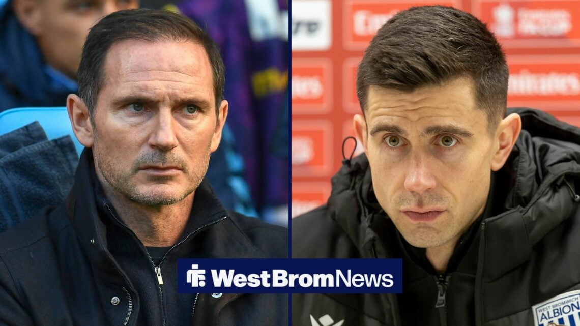 Frank Lampard staring towards Eric Ramsay