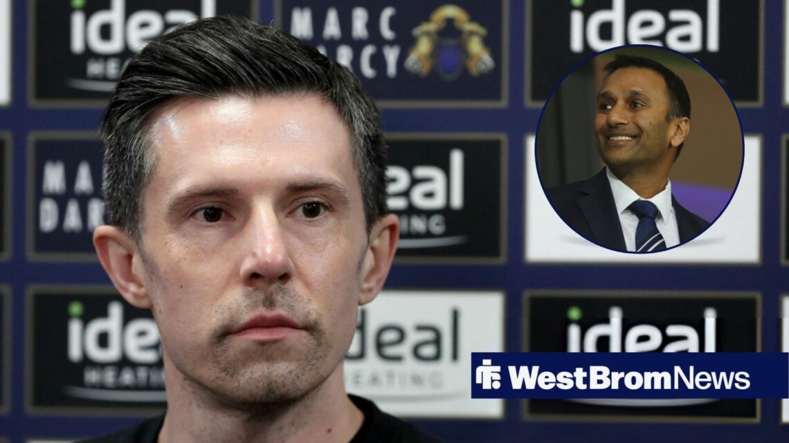 West Brom chiefs Andrew Nestor and Shilen Patel.