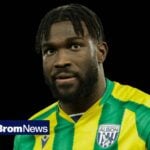 West Brom star Daryl Dike in action.