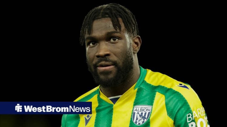 West Brom star Daryl Dike in action.