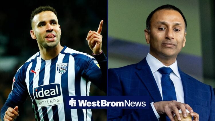Hal Robson-Kanu and Shilen Patel in a split image