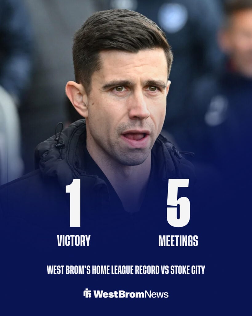 West Brom have a disappointing home record vs Stoke City