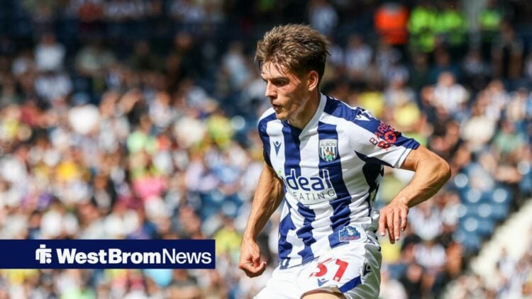 Tom Fellows in a West Brom shirt