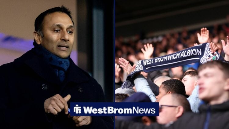 West Brom supporters and Shilen Patel.