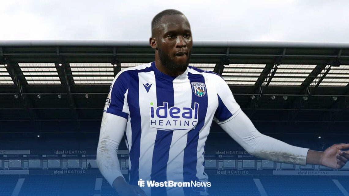 Romelu Lukaku in the new West Brom kit.