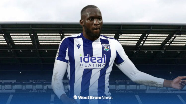 Romelu Lukaku in the new West Brom kit.