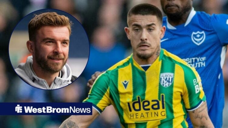 West Brom interim boss starting at West Brom's loan signing Danny Imray, who is playing against Portsmouth FC in a Championship match.