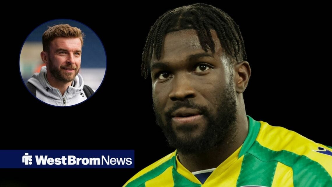 Daryl Dike alongside a circle inset of James Morrison.