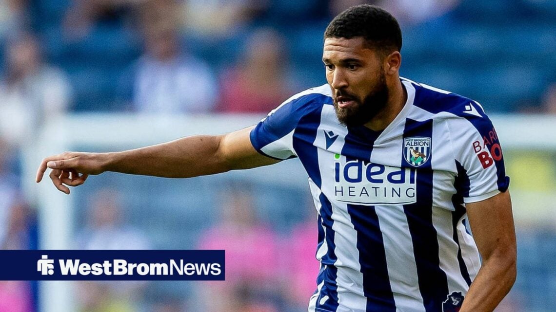 West Bromwich Albion v Derby County EFL Cup 12/08/2025. West Bromwich Albion defender George Campbell 6 during the EFL Cup match between West Bromw...