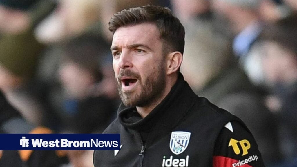 James Morrison looking shocked on the touchline for West Brom