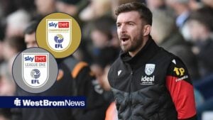 West Bromwich Albion v Hull City Sky Bet Championship West Bromwich Albion Interim Head Coach James Morrison during the Sky Bet Championship match at The Hawthorns with Championship and League One logos in circular insets