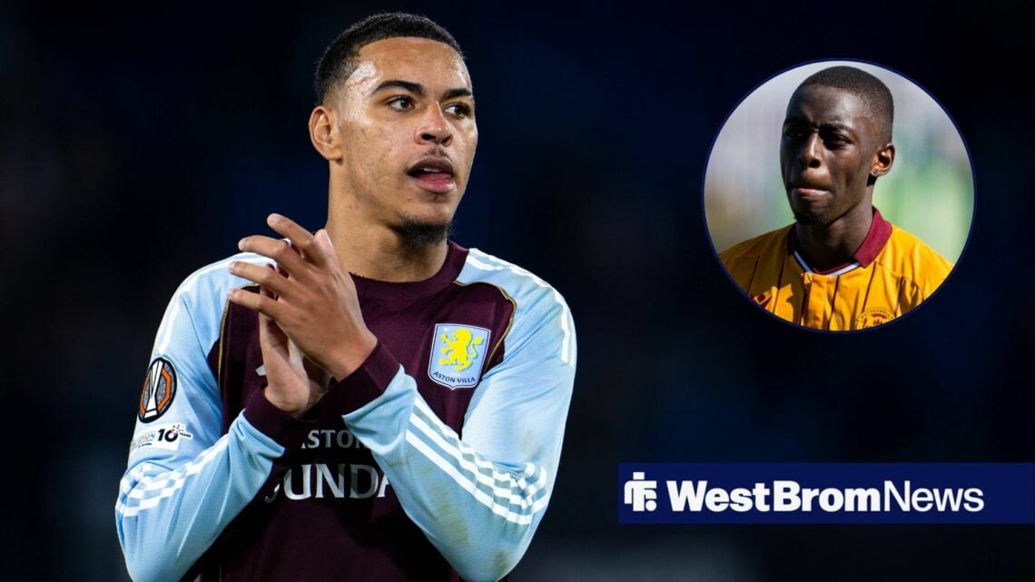 Morgan Rogers at Aston Villa with Eseosa Sule at Motherwell
