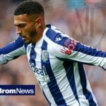 Karlan Grant playing for West Brom