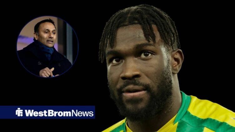 West Brom star Daryl Dike, Shilen Patel in inset.