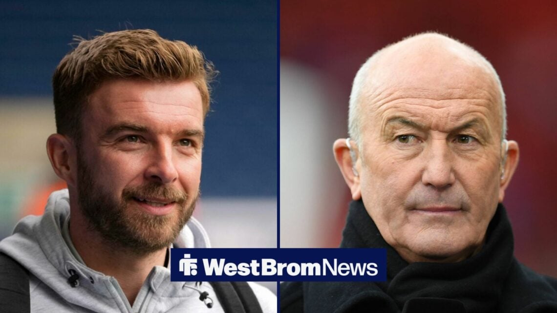 West Brom interim manager James Morrison arrives at the stadium before the Sky Bet Championship match vs Middlesbrough, Tony Pulis looking happy.