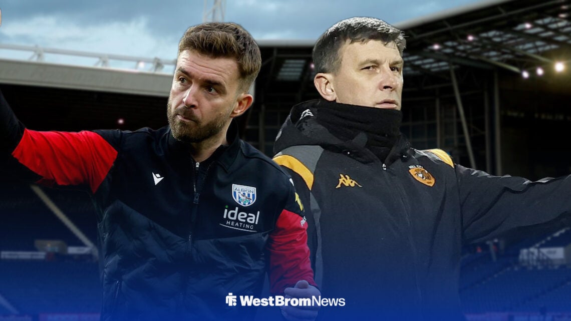 James Morrison and Sergej Jakirovic alongside each other at The Hawthorns.