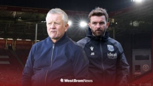 Chris Wilder and James Morrison stood alongside each other at Bramall Lane.