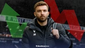 James Morrison in a West Brom tracksuit