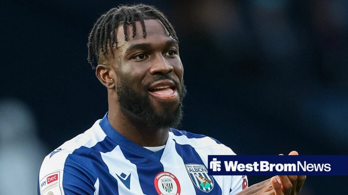 West Bromwich Albion v Hull City - Sky Bet Championship Daryl Dike of West Bromwich Albion thanks the fans for their support at full-time during th...