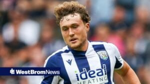 Callum Styles playing for West Brom