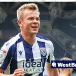 West Brom striker Aune Heggebo celebrates a goal