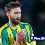 Nat Phillips of West Brom clapping supporters