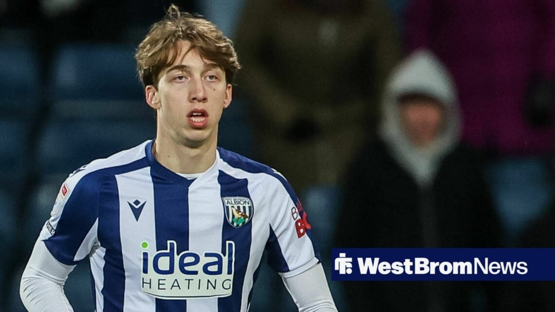 Harry Whitwell playing for West Brom
