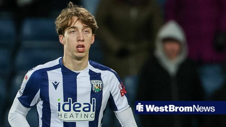 Harry Whitwell playing for West Brom