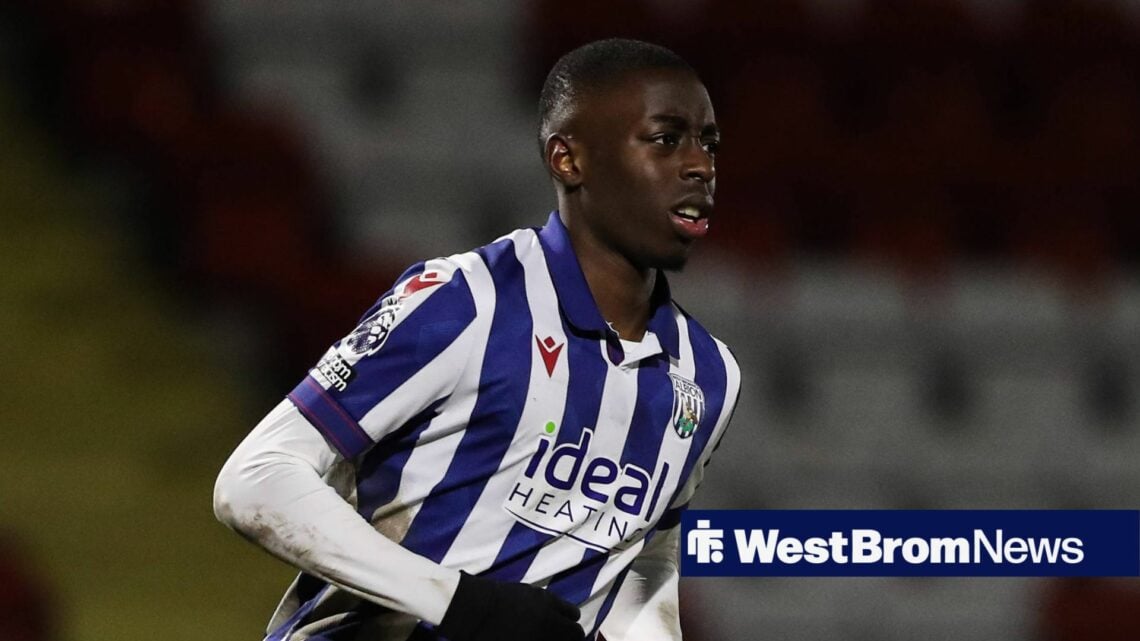 Eseosa Sule of West Bromwich Albion during the Premier League 2 U21s clash with Wolverhampton Wanderers.