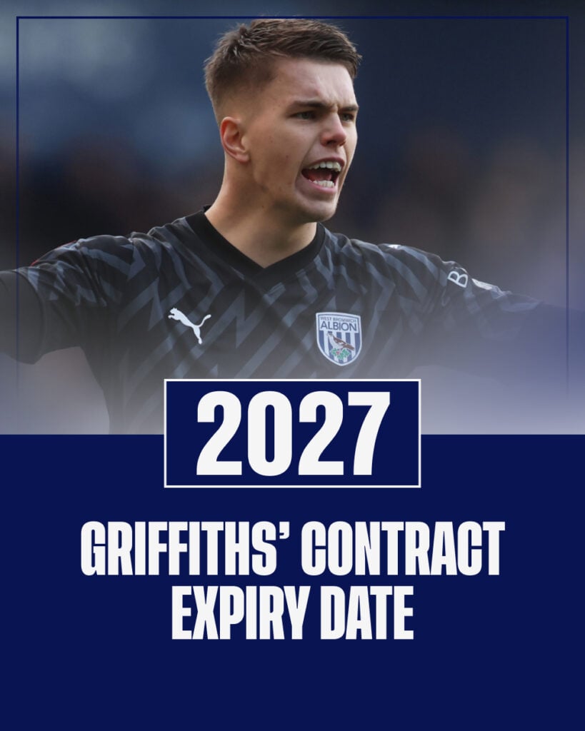 Josh Griffiths in action for West Brom.